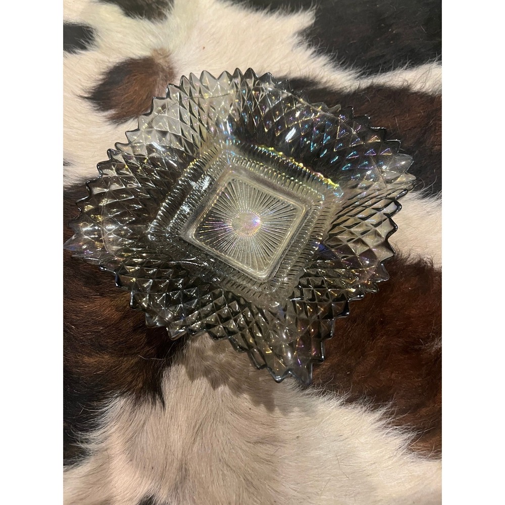 Prism of the Hollow Grove • Cut‑Glass Nut Bowl Relic